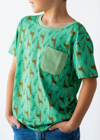 Eclipse Kids Pocket Tee - Giraffes
