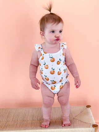 Scoots Peachy Flutter Toddler Bamboo Onesie Bodysuits