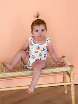 Scoots Peachy Flutter Toddler Bamboo Onesie Bodysuits