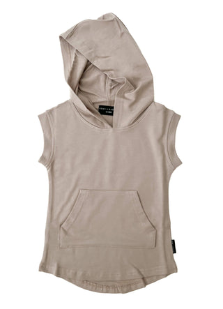 Remi + Rae Co Hooded Muscle Tee - Sand