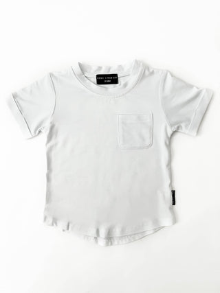 Remi + Rae Co. Bamboo Pocket Tee - White