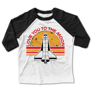 Rivet Apparel Love You To the Moon Baseball Tee