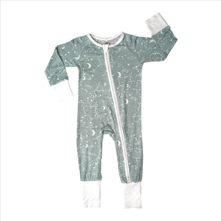 Stargazer Neutral Bamboo Pajamas Baby Pajamas Footie Pajamas