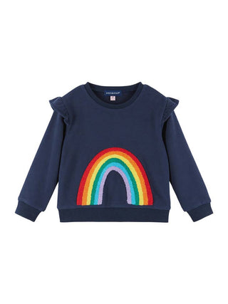 Andy & Evan Girls Sweatshirt Two-Fer Dress