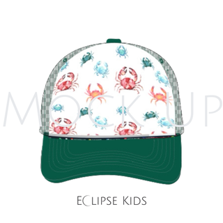 Eclipse Kids Trucker Hat in Crabby