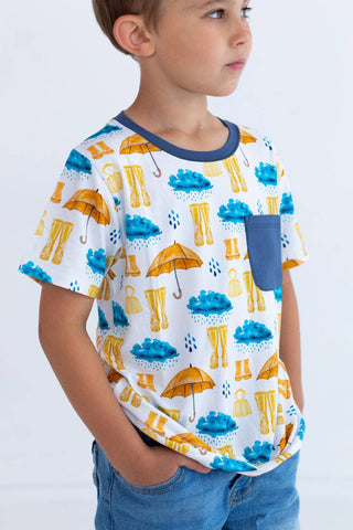 Eclipse Kids Pocket Tee - Rainy Days